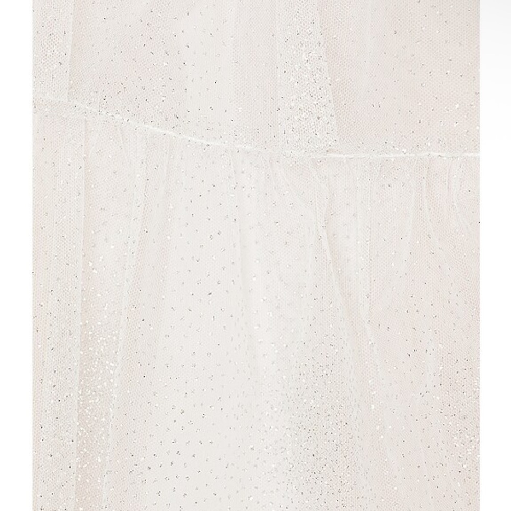 The Bar Henri Gown Blanc White tulle gown glitter Dress halter maxi Revolve 2 - Picture 4 of 10